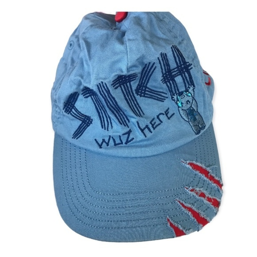 Disney parks lilo and stitch kids light blue hat Elliott name stitched Youth